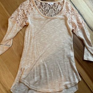 Stylish top, lace , size small